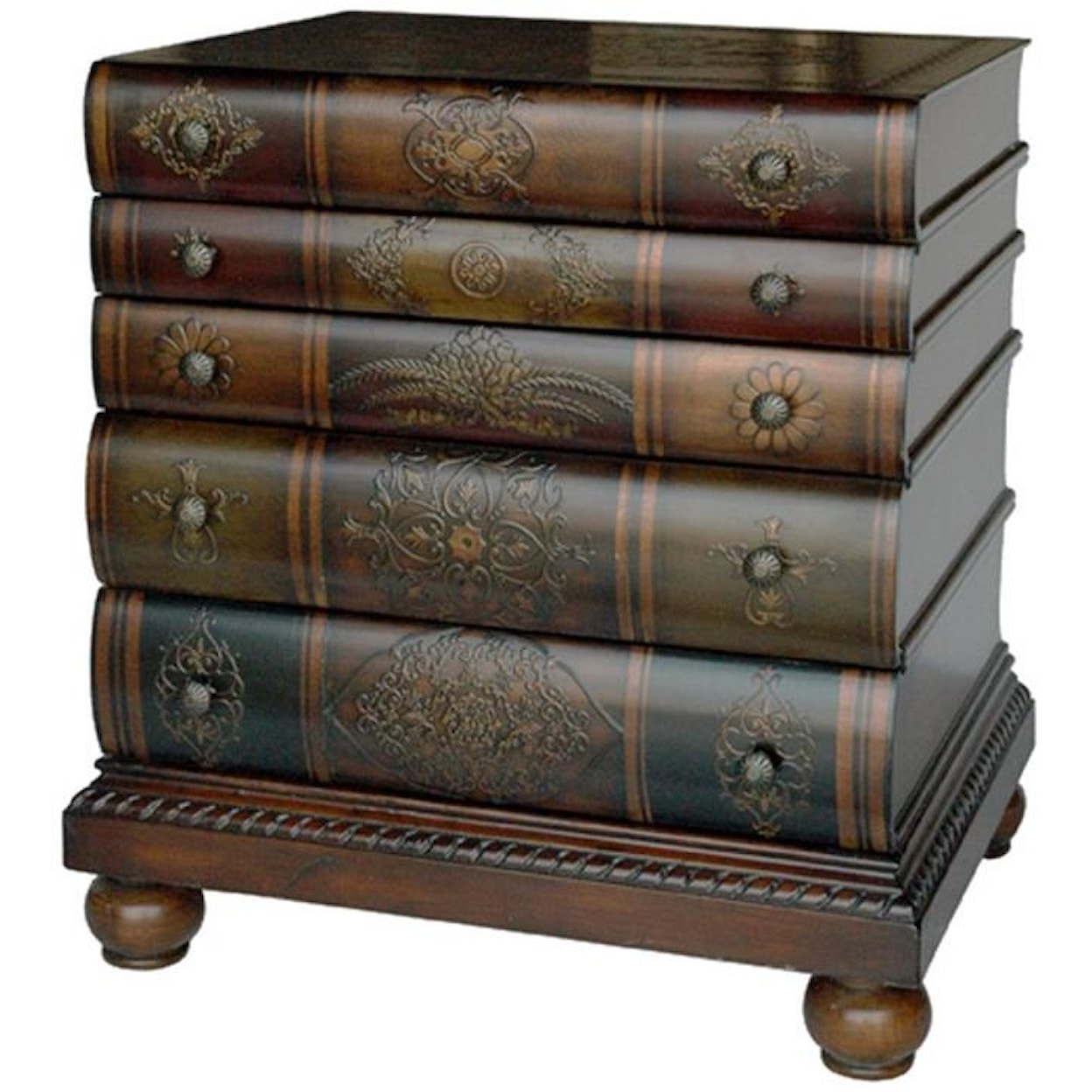 Crestview Collection Accent Furniture Library 3-Drawer Chest