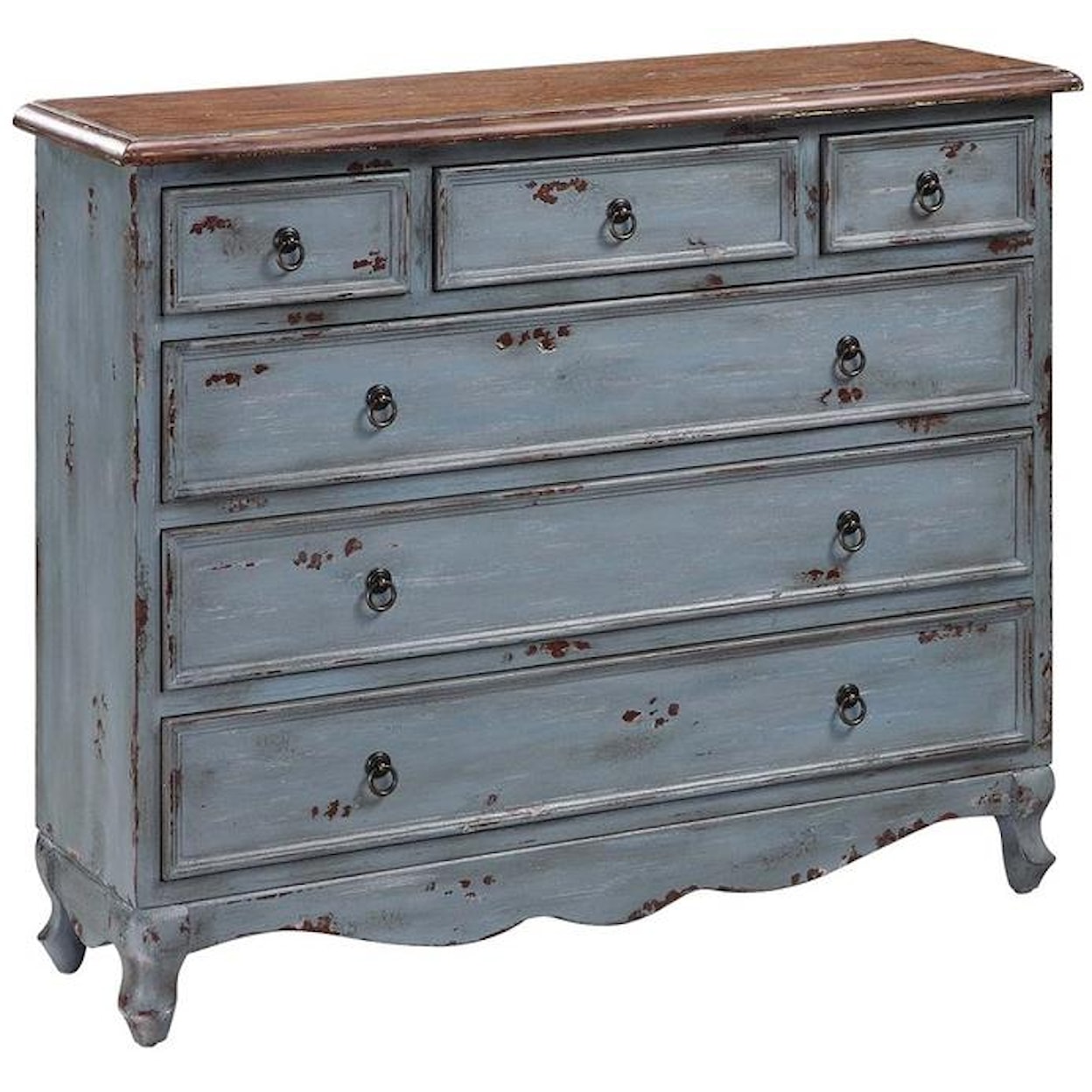 Crestview Collection Accent Furniture Shoreview 6-Drawer Cabinet