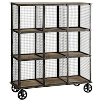 Industria Metal And Wood Bookcase