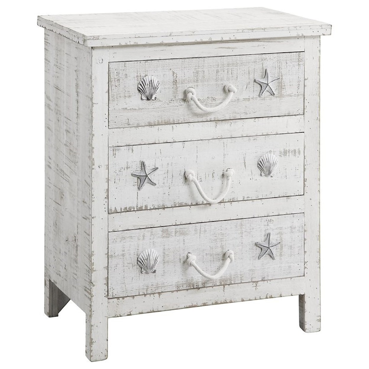 Crestview Collection Accent Furniture Seaside Sand 3 Drawer Chest