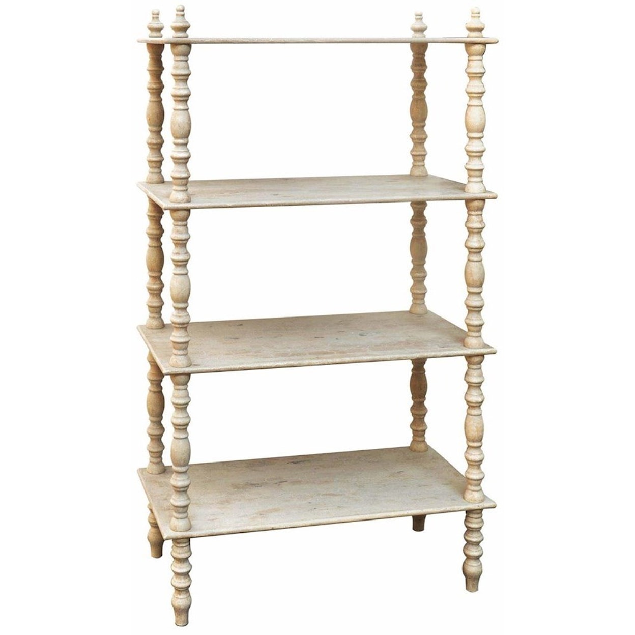 Crestview Collection Accent Furniture Lyndsay Antiqued Etagere