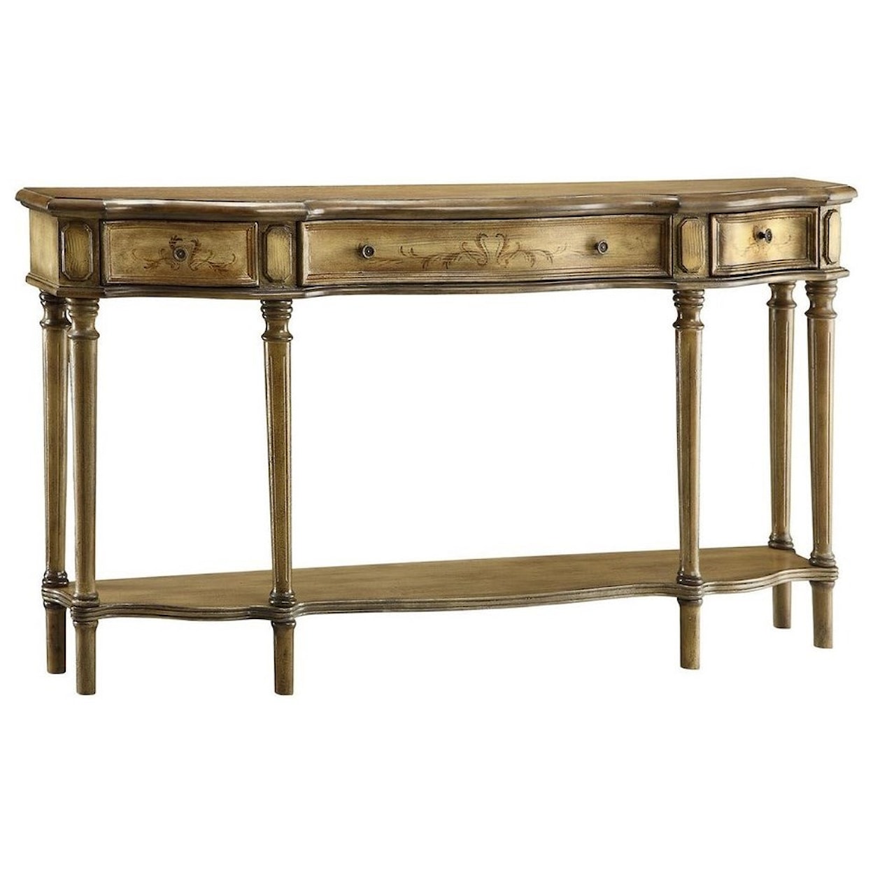 Crestview Collection Accent Furniture Alexandria 3 Drawer Console