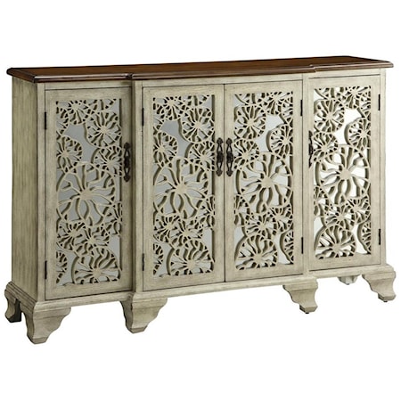 Hawthorne Antique White 4 Door Sideboard