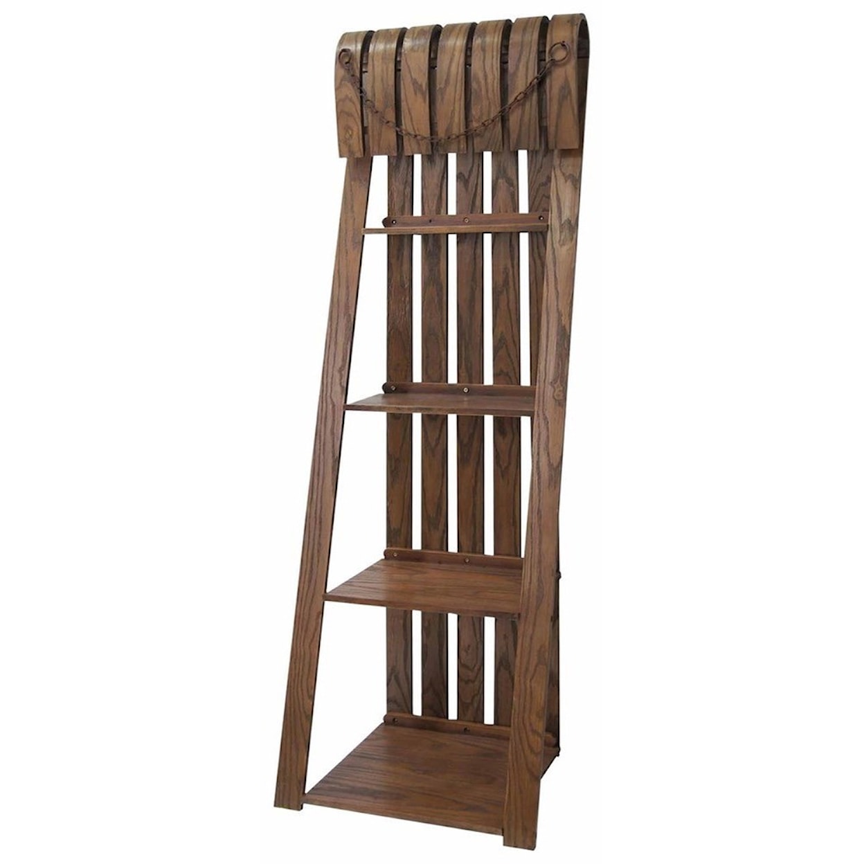 Crestview Collection Accent Furniture Deer Run Sled Bookcase