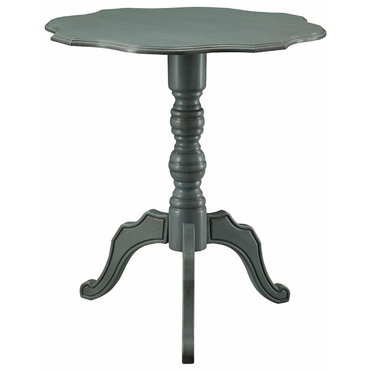 Crestview Collection Accent Furniture Tiffany Sky Blue Accent Table