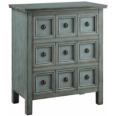 Florence Teal 3 Drawer Chest