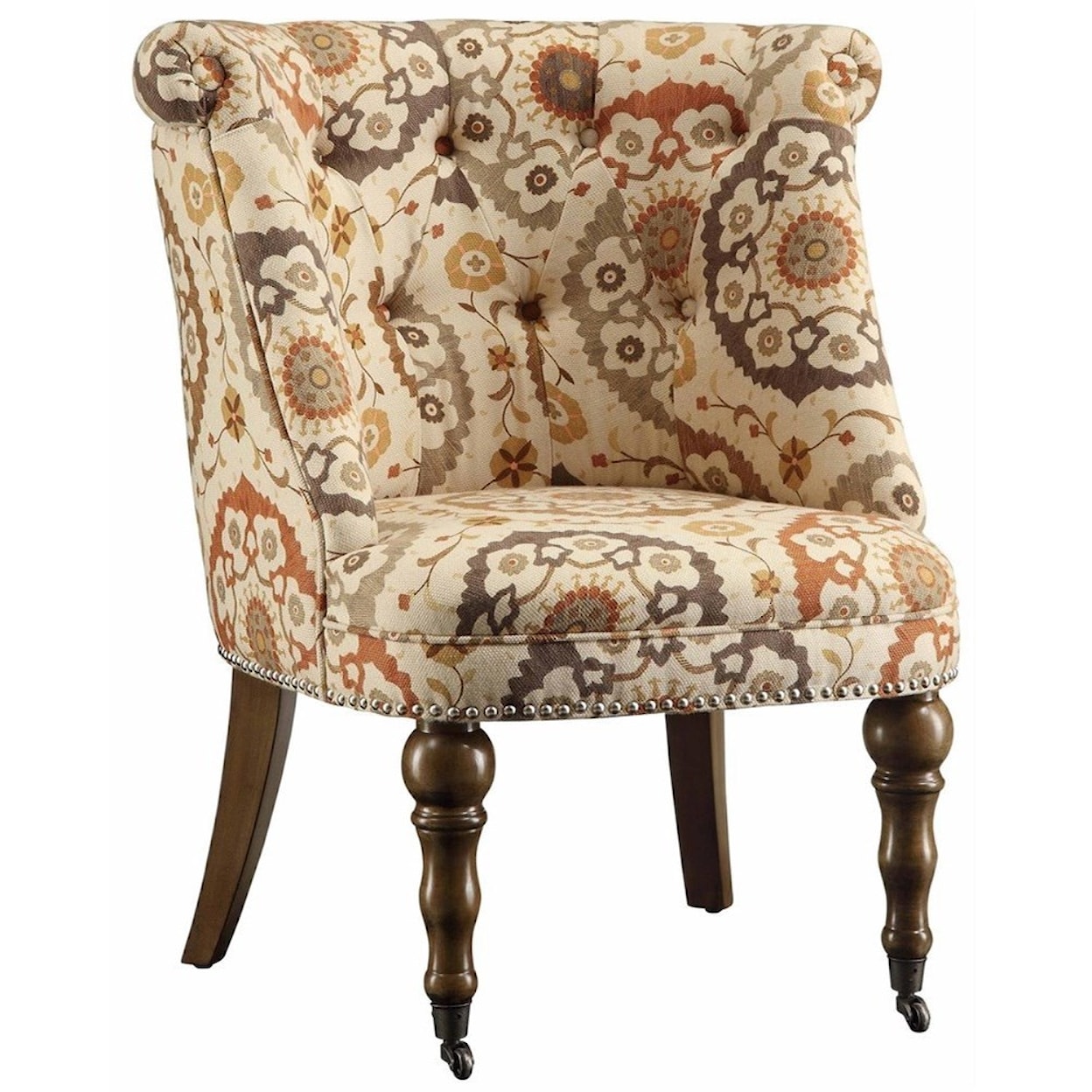 Crestview Collection Accent Furniture Hutchison Pattern Fabric Chair
