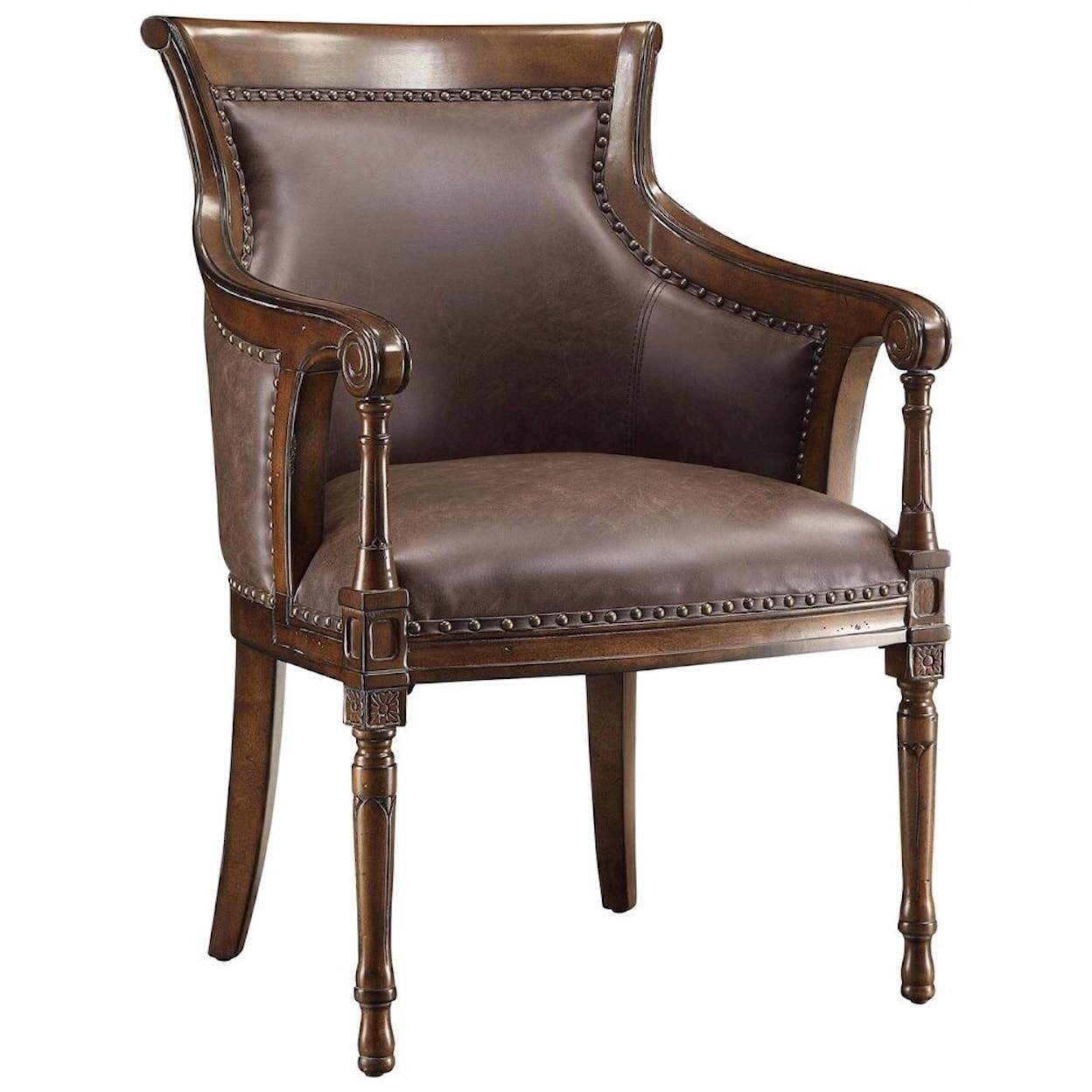 Crestview Collection Accent Furniture Kensington Leather Chair