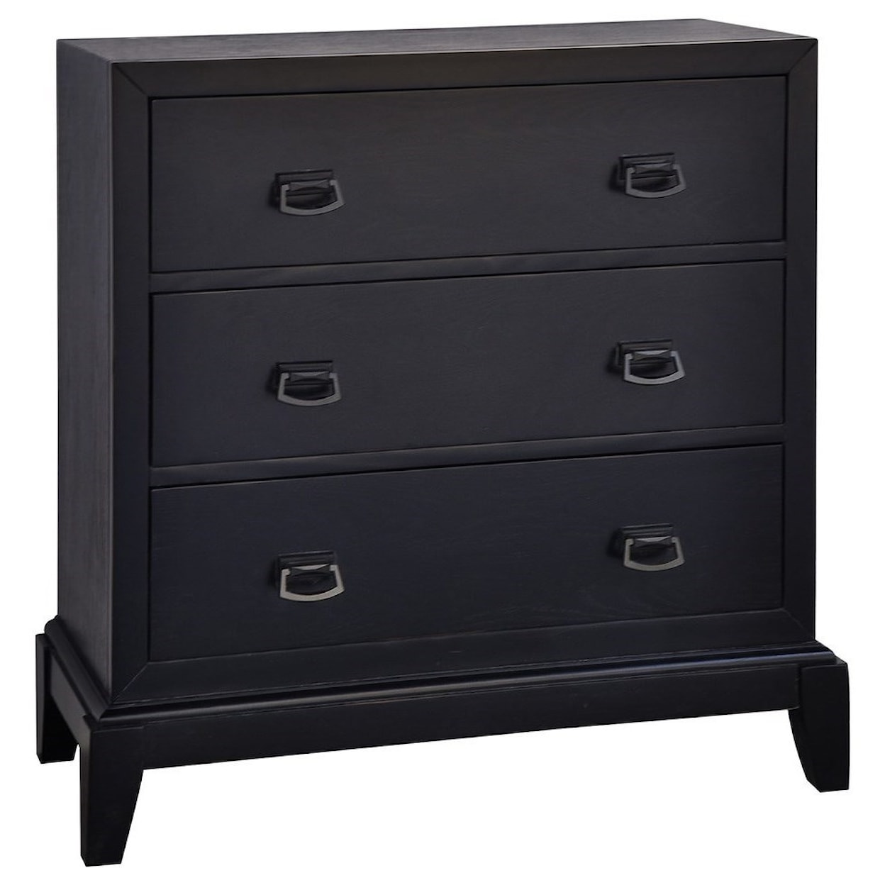 Crestview Collection Accent Furniture Broadway Black 3 Drawer Chest