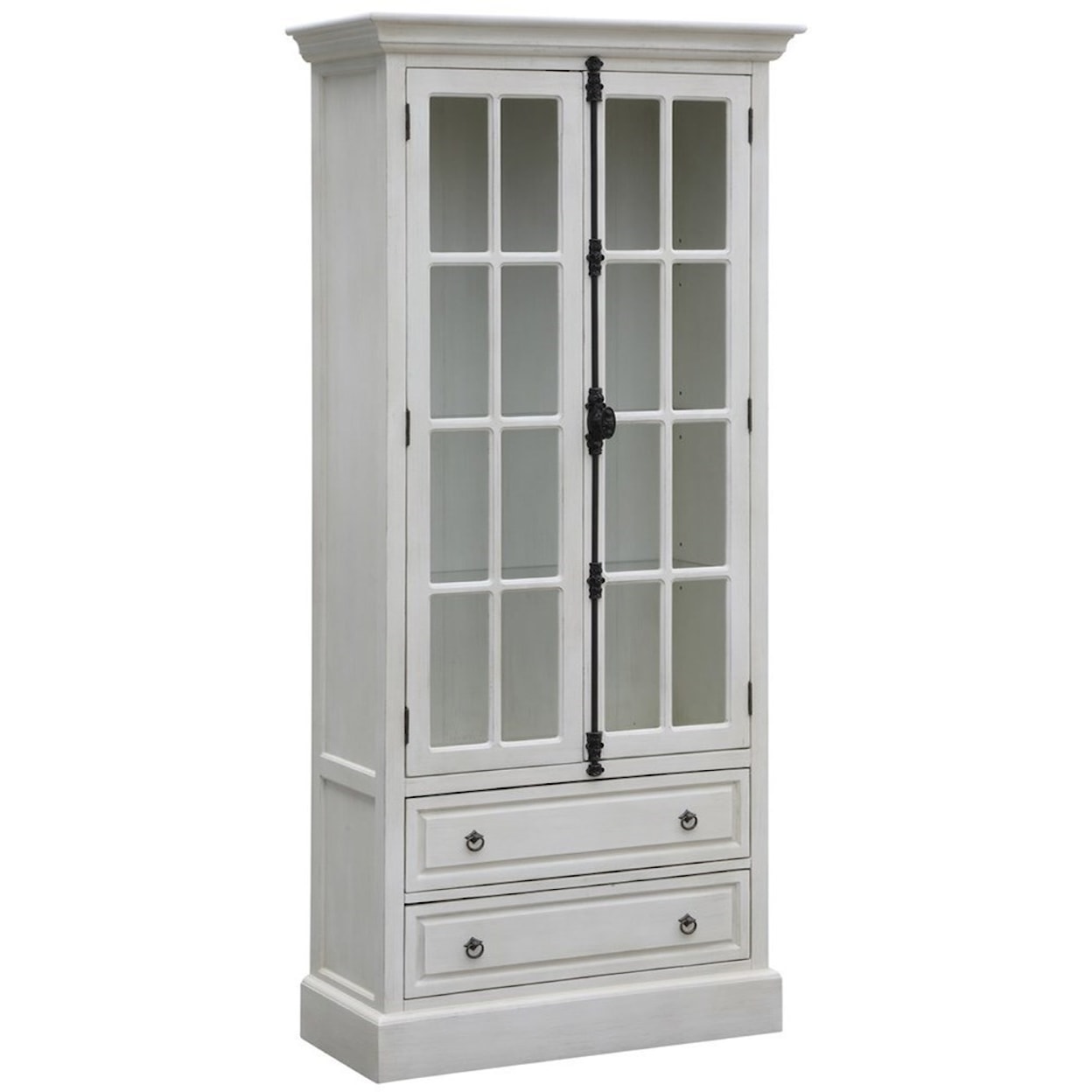 Crestview Collection Accent Furniture Coventry White Oak 2 Door Curio
