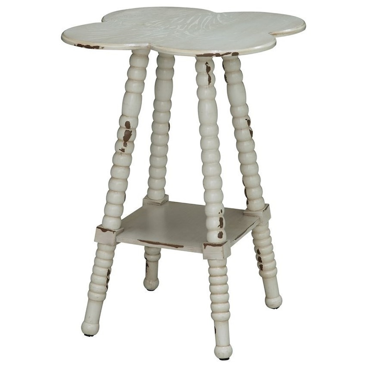 Crestview Collection Accent Furniture Clover Shaped Accent Table