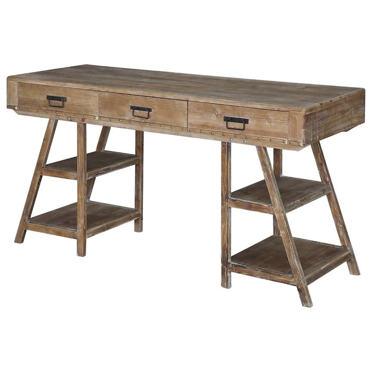 Crestview Collection Accent Furniture Jackson A Frame Rustic Desk