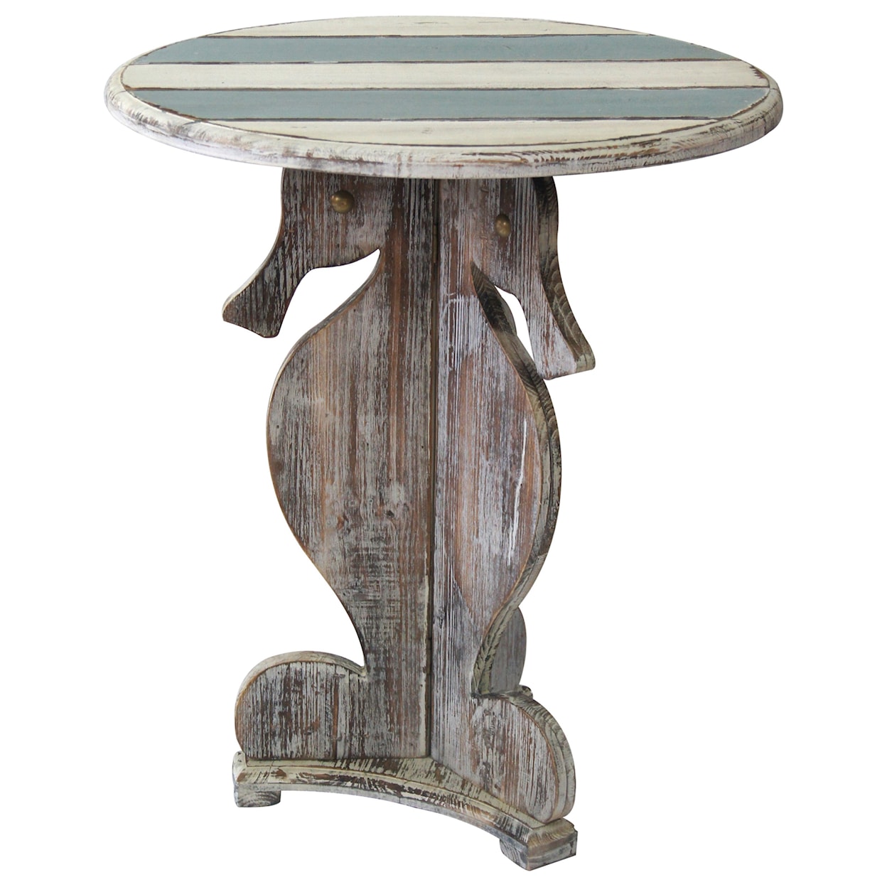 Crestview Collection Accent Furniture Nantucket Seahorse Accent Table