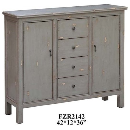 Richmond Textured Grey 4 Drawer / 2 Door Cab