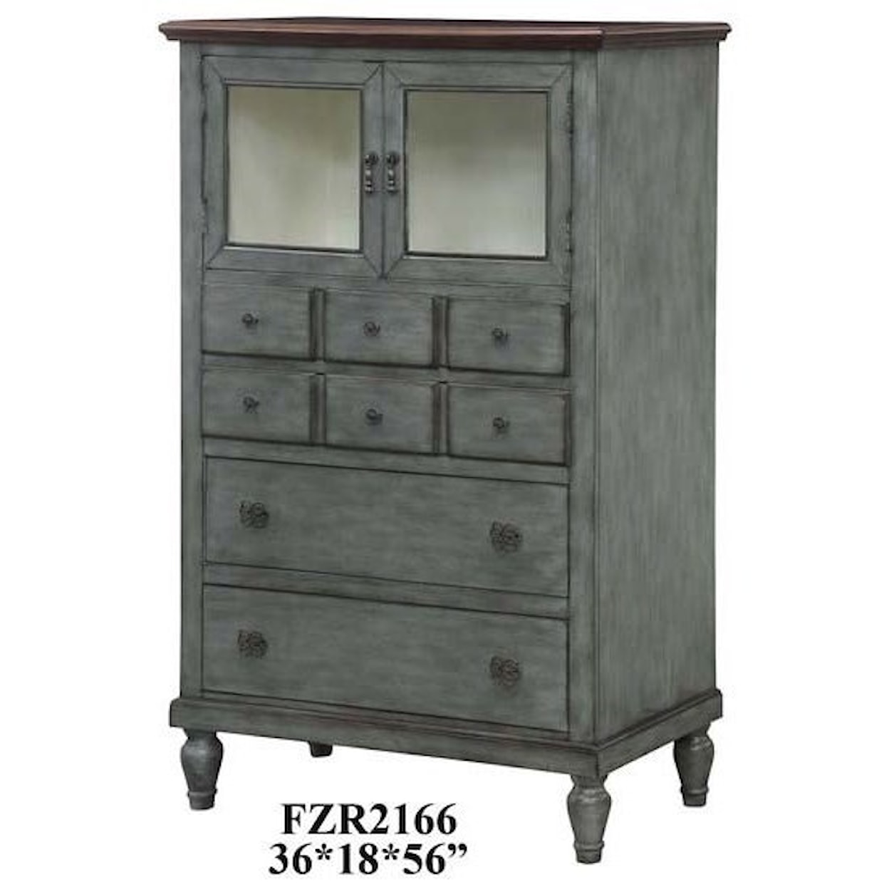 Crestview Collection Accent Furniture Bradford Pie Chest