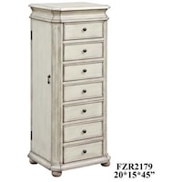 Laurel French White Jewelry Armoire