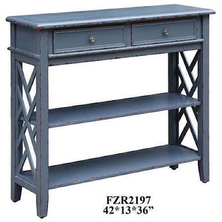 Weston Slate Grey 2 Drawer Console