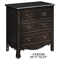 Woodbridge 4 Drawer Dark Oak Chest