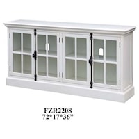 Coventry White Oak Finish 4 Door Media Console