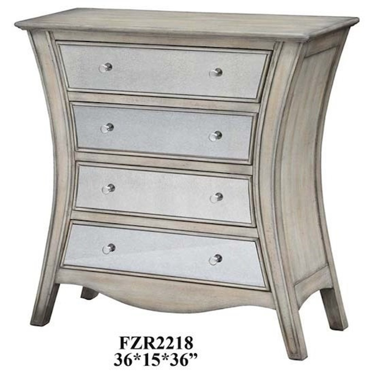 Crestview Collection Accent Furniture Danielle Curved Chest