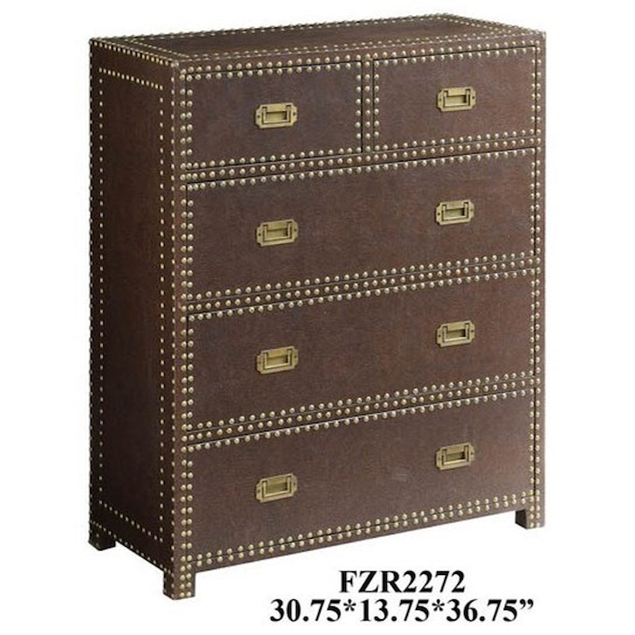 Crestview Collection Accent Furniture Churchill Faux Leather Chest
