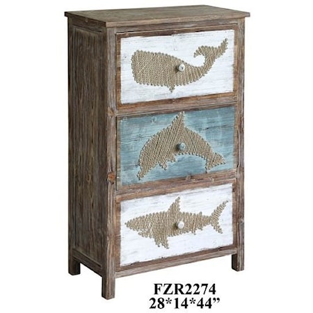 Nantucket Rustic Shark Chest