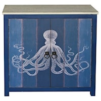 Ocotopus 2 Door Deep Blue Cabinet