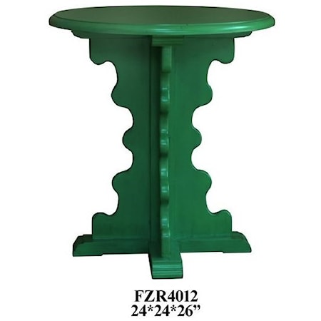 Shaped Leg Accent Table