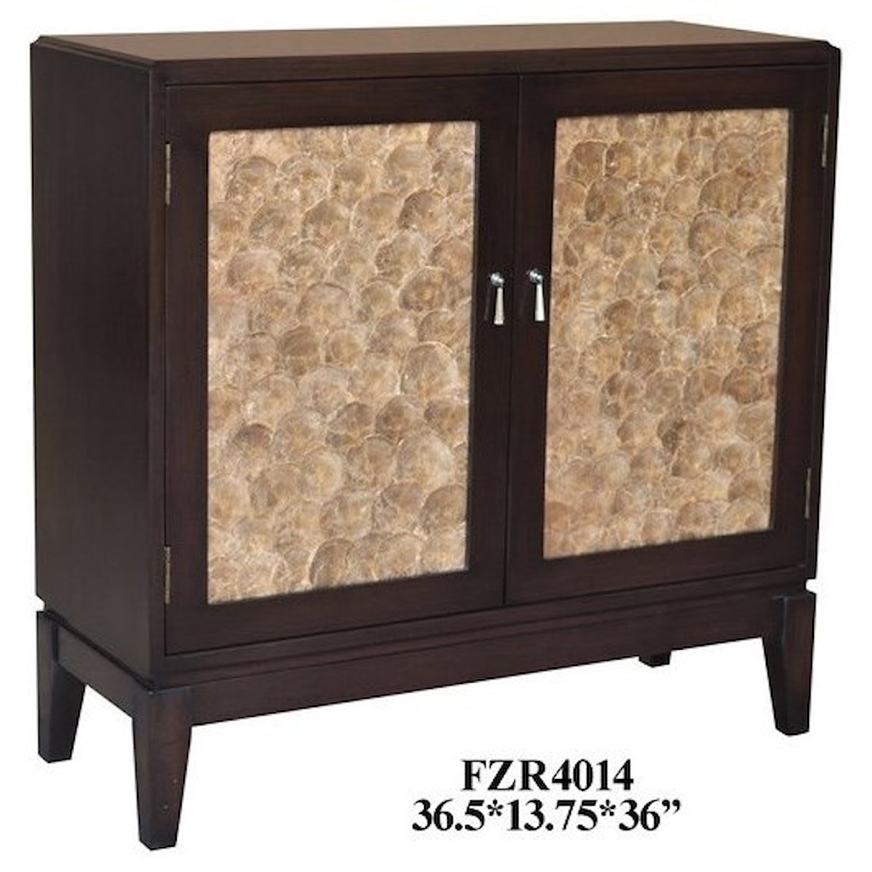 Crestview Collection Accent Furniture 2 Door Capiz Shell Cabinet