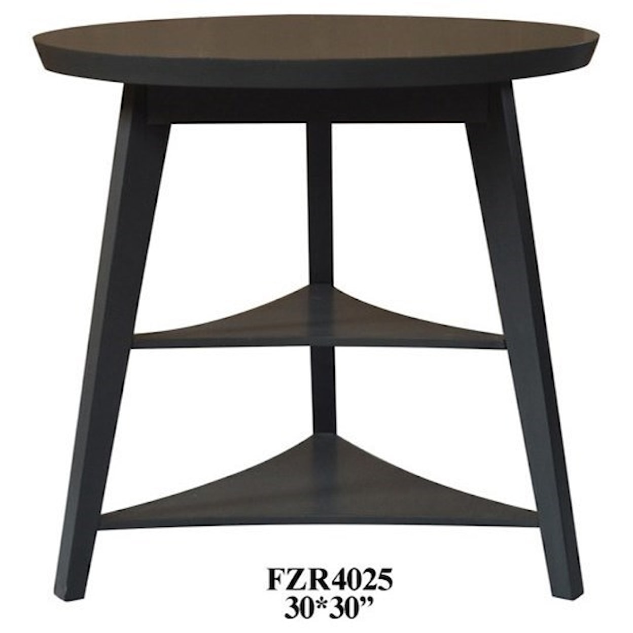 Crestview Collection Accent Furniture Deep Grey Tier Accent Table