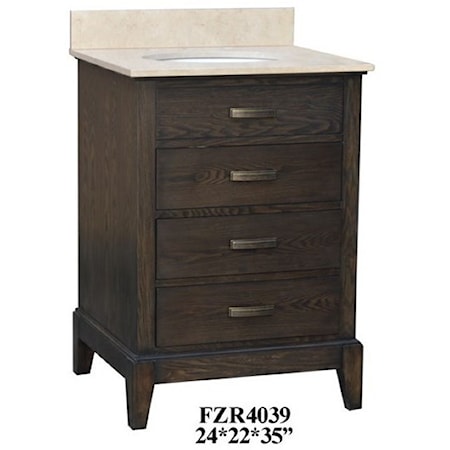 3 Drawer Vanity Sink