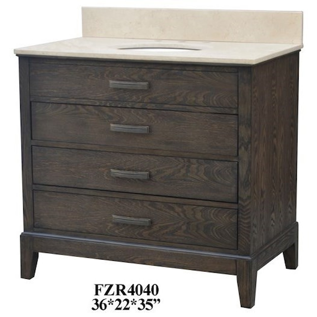 Crestview Collection Accent Furniture 3 Drawer Vanity Sink