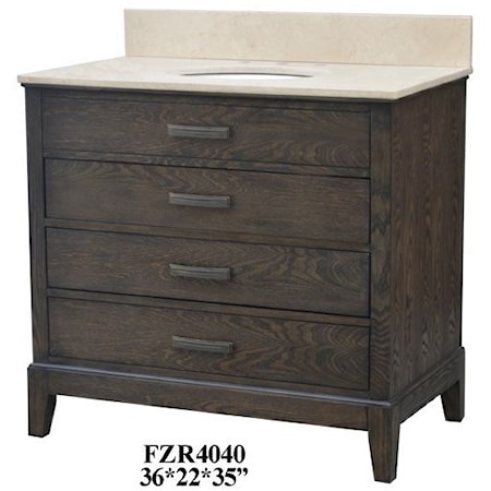 3 Drawer Vanity Sink