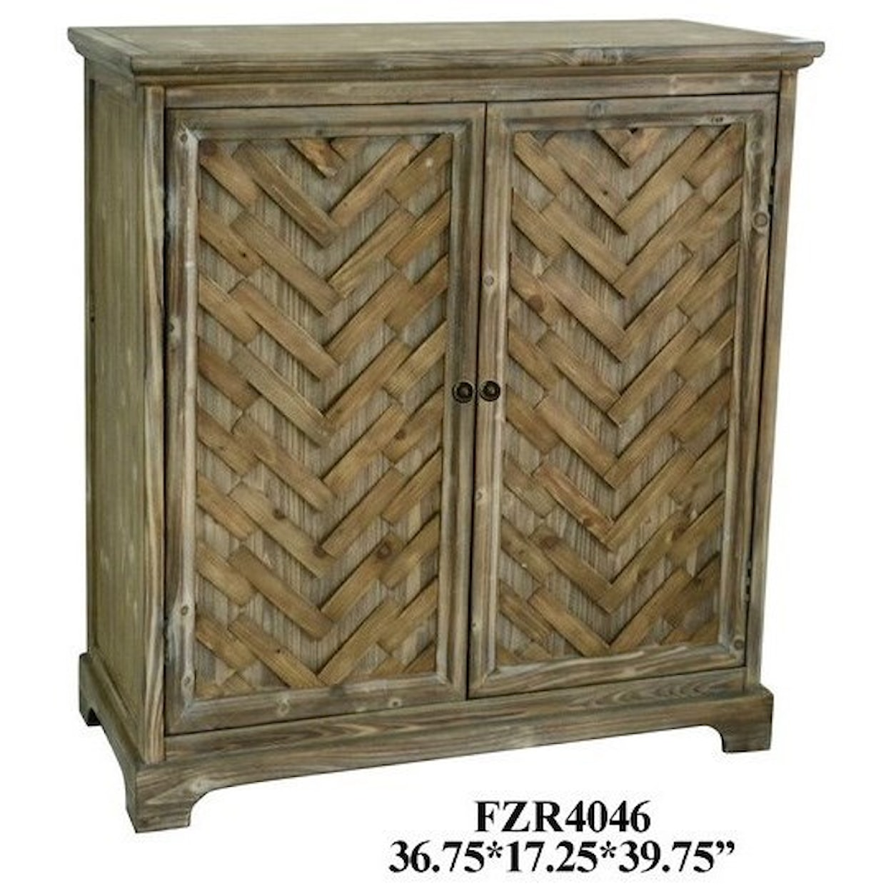 Crestview Collection Accent Furniture Rustic 2 Door Cabinet