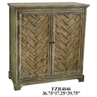 Herringbone Rustic 2 Door Cabinet