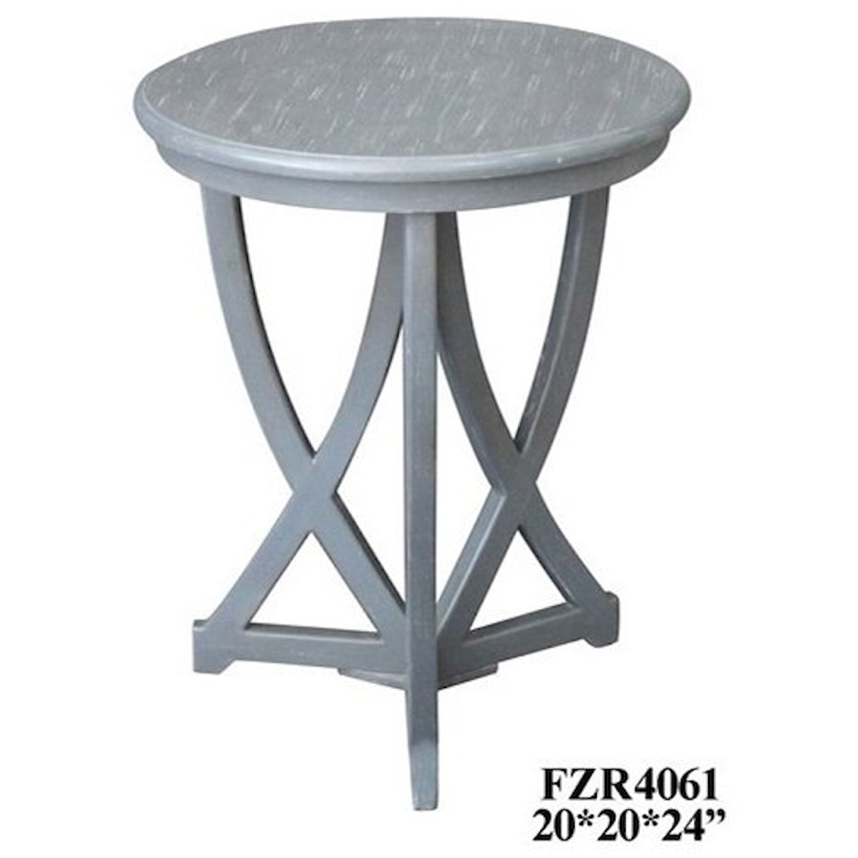 Crestview Collection Accent Furniture Shaped Accent Table