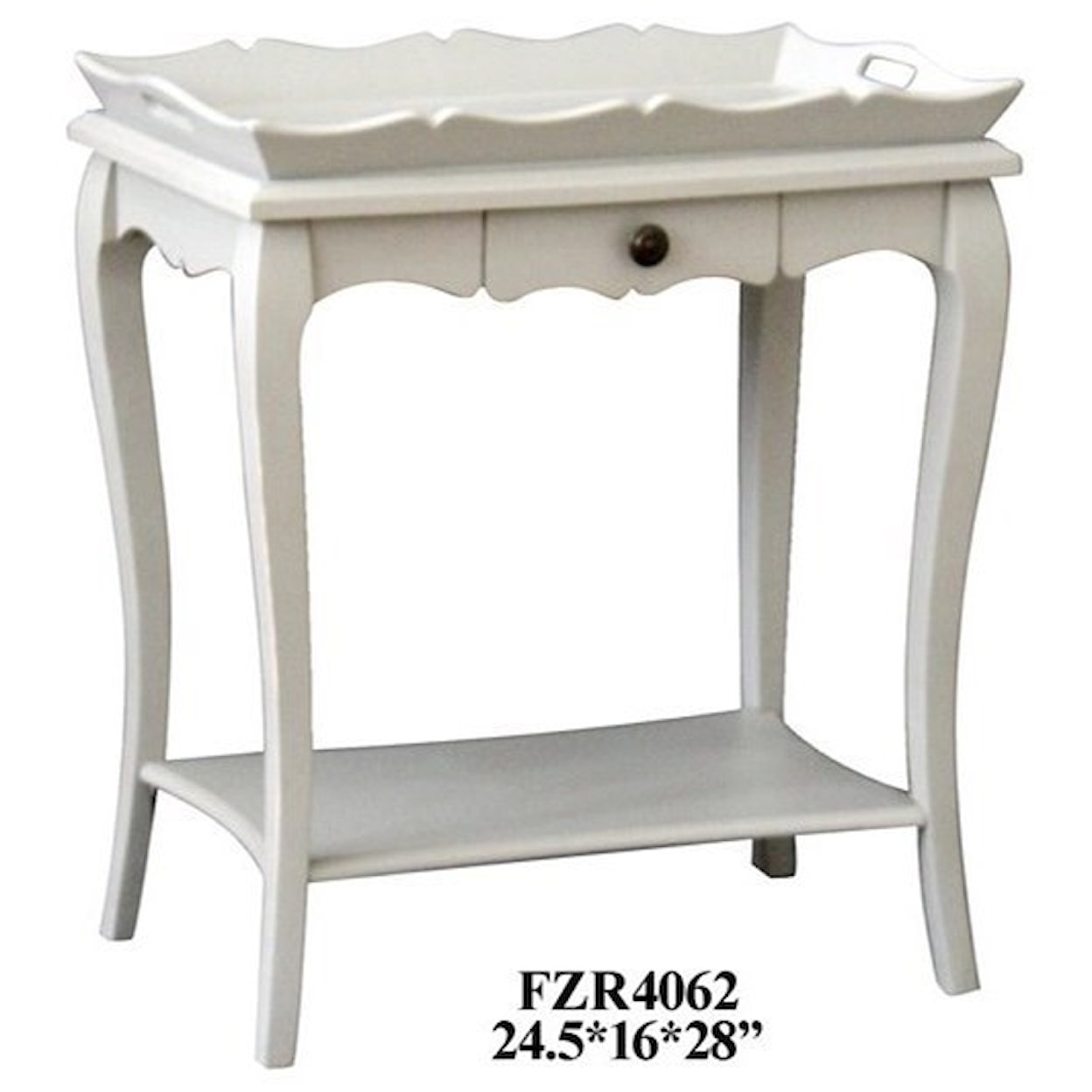 Crestview Collection Accent Furniture Pale Grey Accent Table