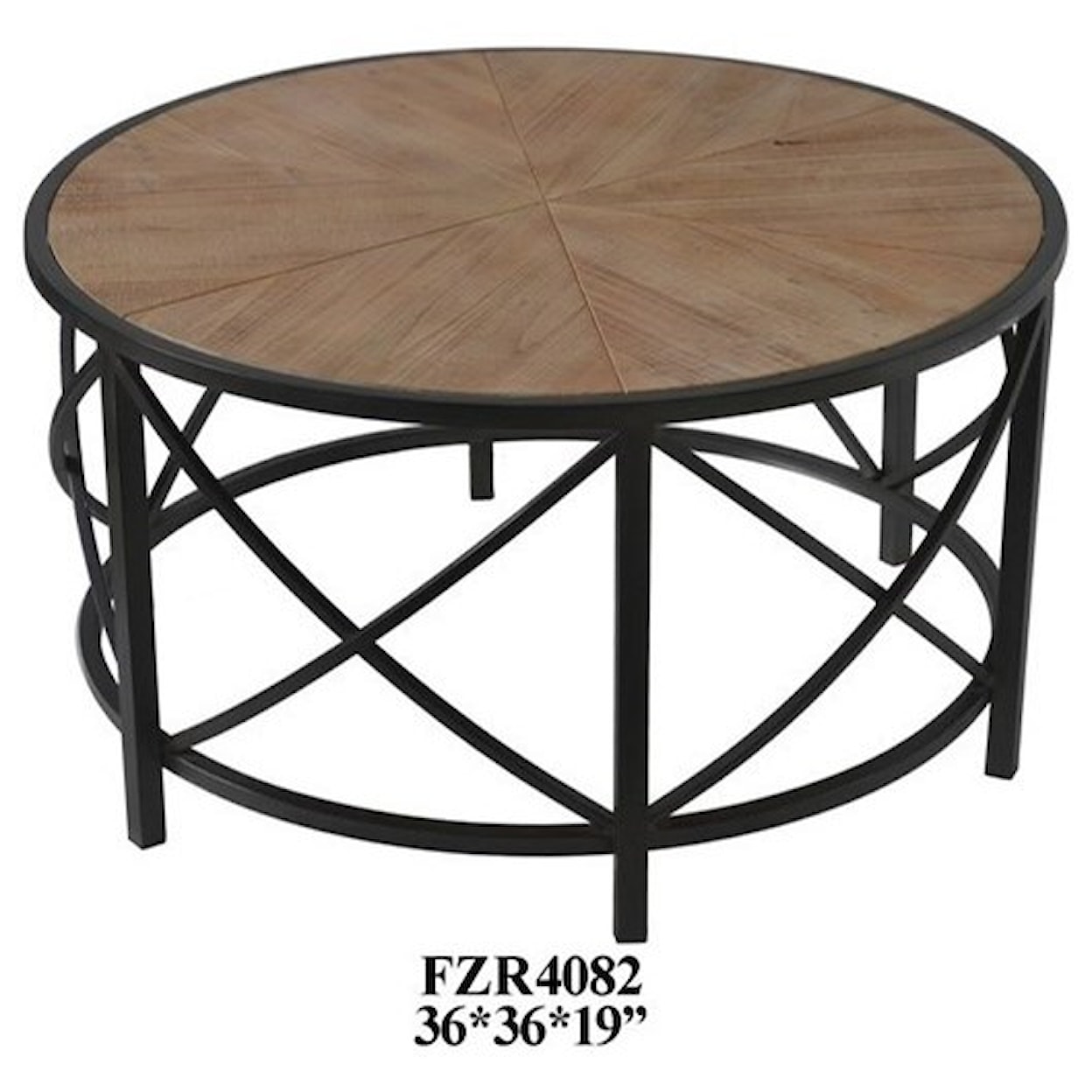 Crestview Collection Accent Furniture Metal and Wood Cocktail Table