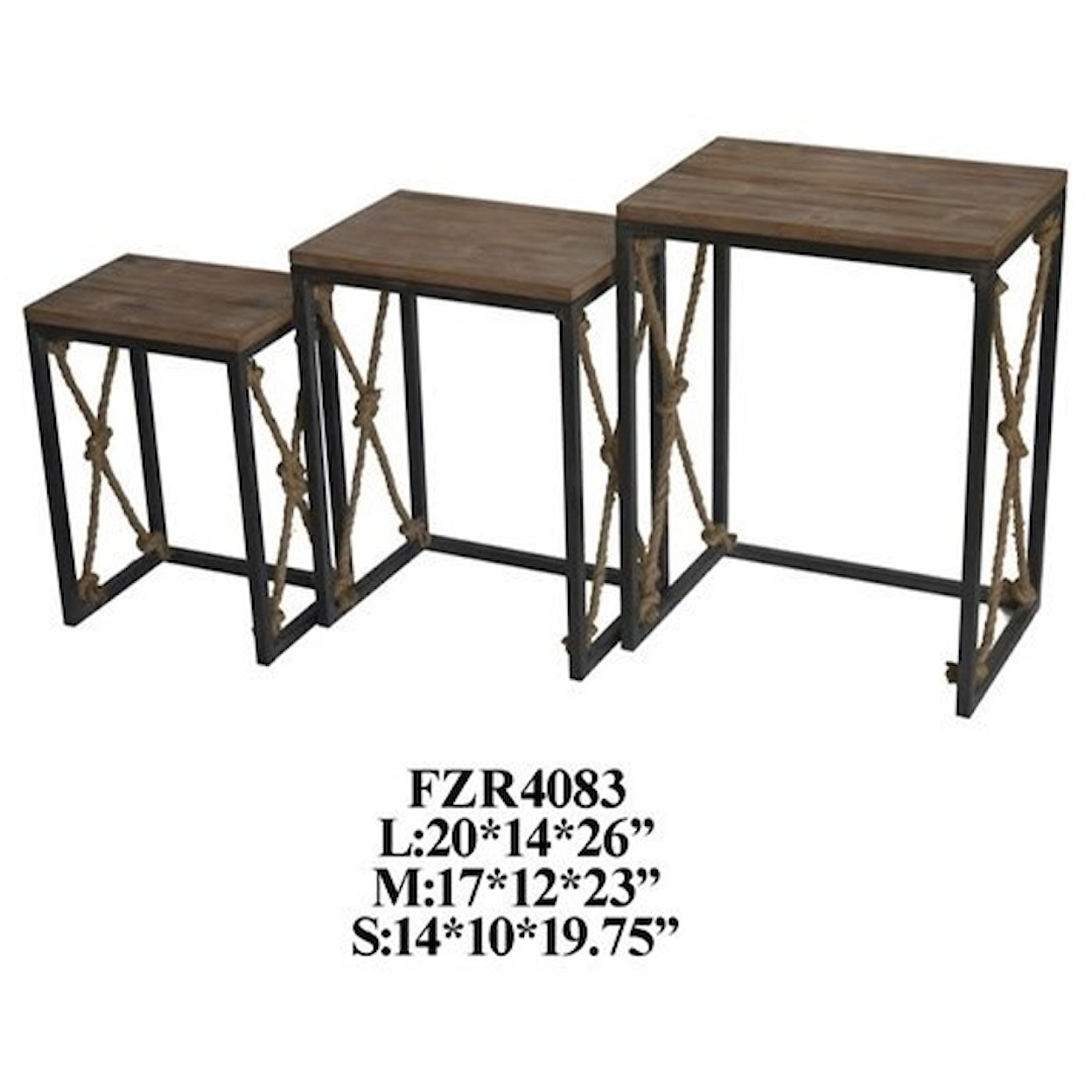 Crestview Collection Accent Furniture Nested Accent Table