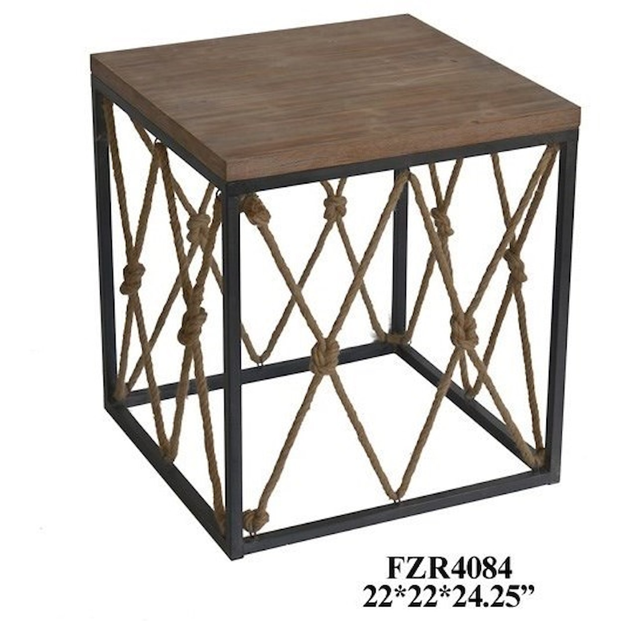 Crestview Collection Accent Furniture Metal and Wood End Table