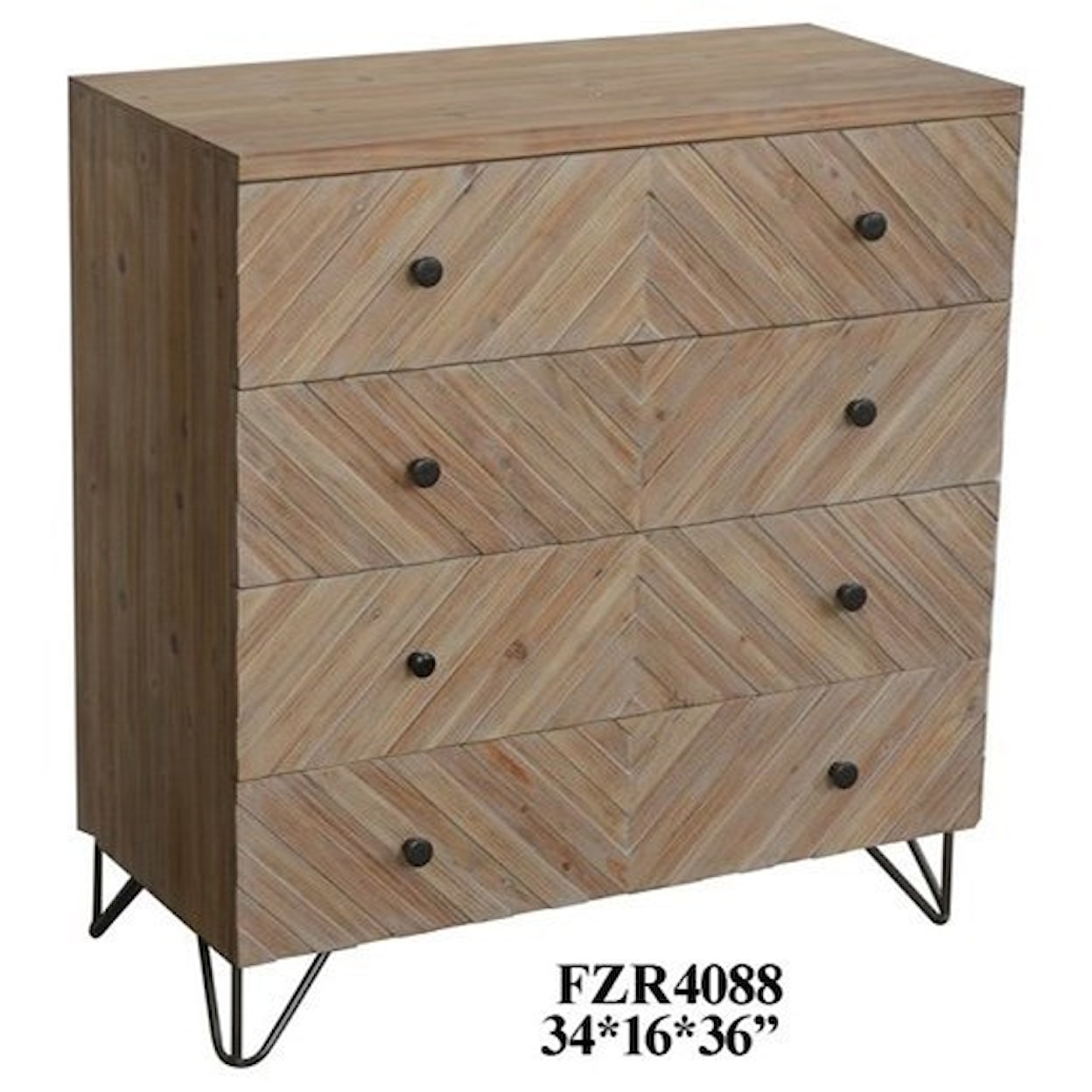 Crestview Collection Accent Furniture Natural Wood Chest