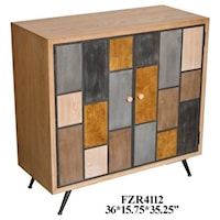 Aurora Multi-Colored 2 Door Cabinet