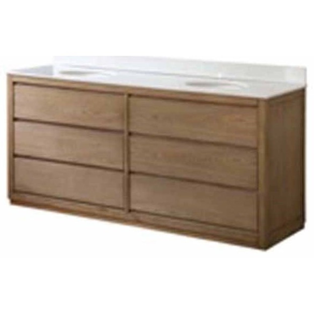 Crestview Collection Accent Furniture 4 Drawer 72" Double Vanity Sink