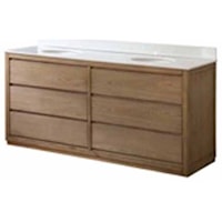 Richmond 4 Drawer Double Vanity Sink