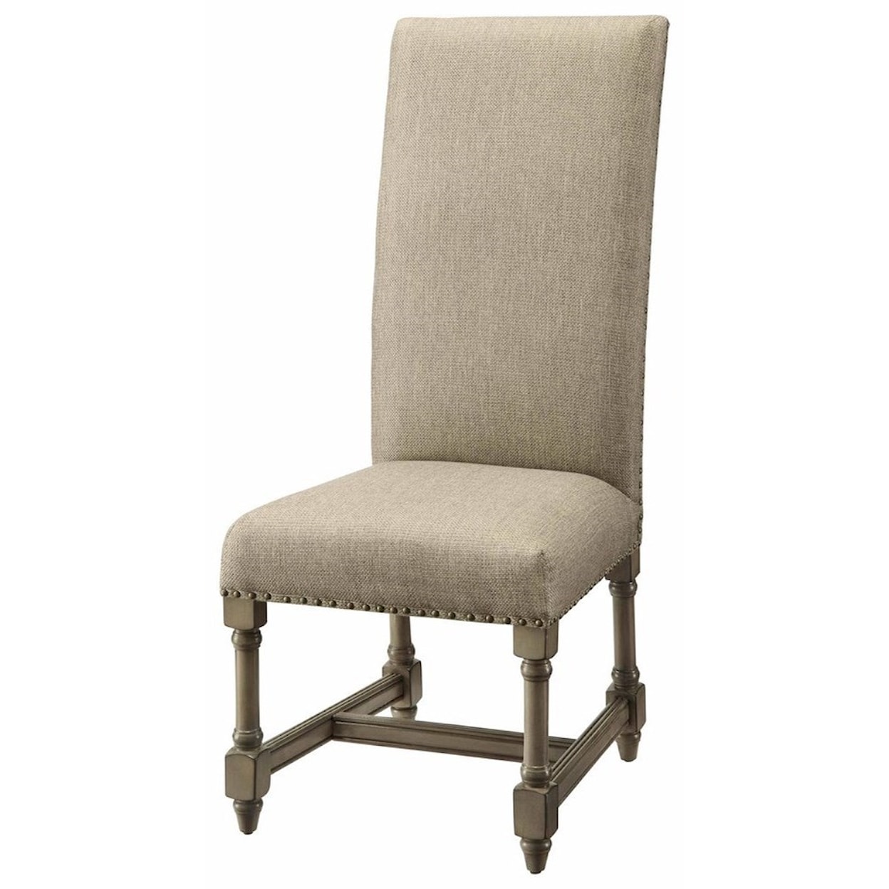 Crestview Collection Accent Furniture Baroque Linen Side Chair