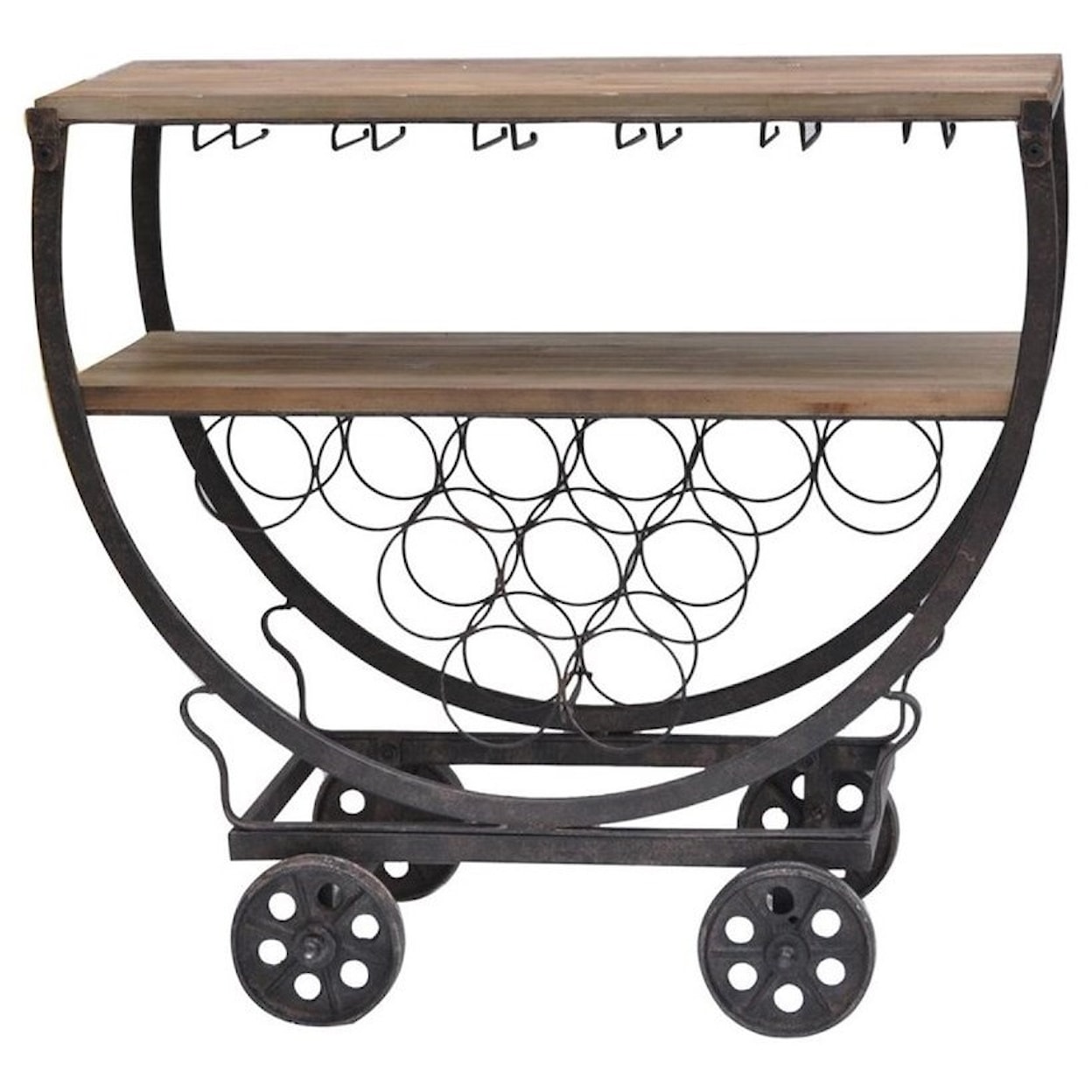 Crestview Collection Accent Furniture Wine Rack Cart