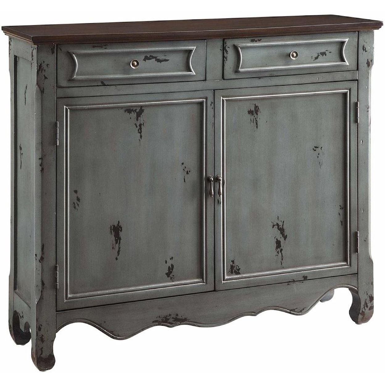 Crestview Collection Accent Furniture Greystone 2-Door 2-Drawer Cupboard