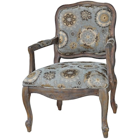 Hillcrest Rustic Frame & Pattern Chair