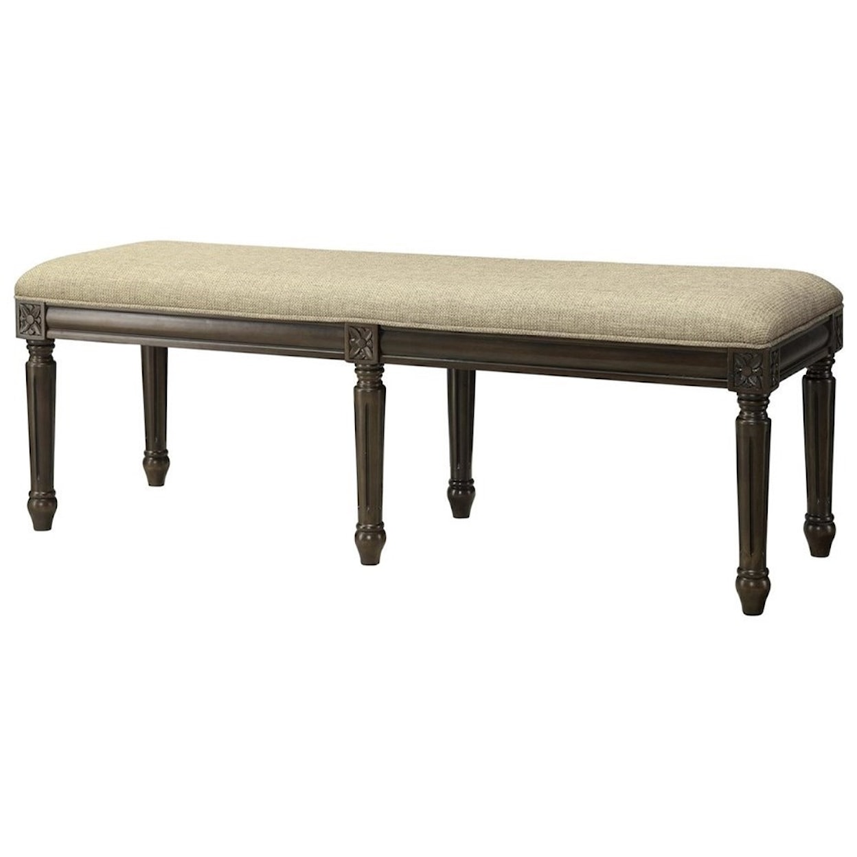 Crestview Collection Accent Furniture Hampton Linen Accent Bench