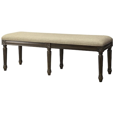 Hampton Linen Accent Bench